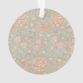 William Morris Wild Tulip Bloemen Ontwerp Ornament (achterkant)
