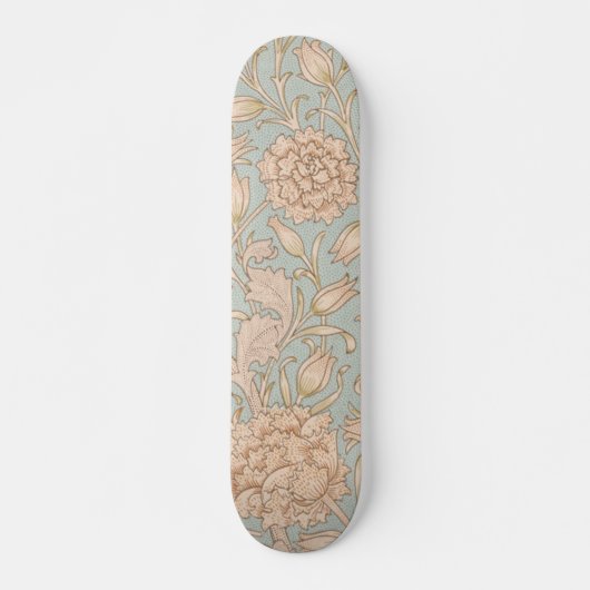 William Morris Wild Tulip Bloemen Ontwerp Persoonlijk Skateboard (Voorkant)