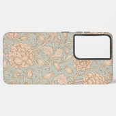 William Morris Wild Tulip Bloemen Ontwerp Samsung Galaxy Hoesje (Linkerkant)