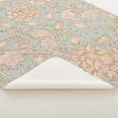 William Morris Wild Tulip Bloemen Ontwerp Sherpa Deken (3/4)