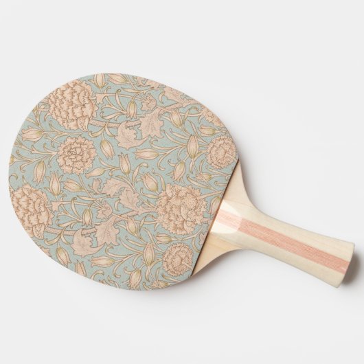 William Morris Wild Tulip Bloemen Ontwerp Tafeltennisbatje (Zijkant)