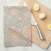 William Morris Wild Tulip Bloemen Ontwerp Theedoek (Quarter Fold)