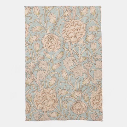 William Morris Wild Tulip Bloemen Ontwerp Theedoek (Verticaal)