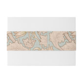 William Morris Wild Tulip Bloemen Ontwerp Uitnodigingen Wikkel (Achterkant Voorbeeld)