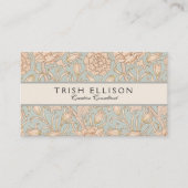 William Morris Wild Tulip Bloemen Ontwerp Visitekaartje (Voorkant)