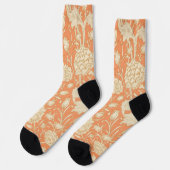 William Morris Wild Tulip  Bloempatroon Sokken (Links)