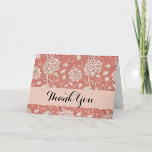 William Morris Wild Tulip Classic Victoriaans ontw Bedankkaart