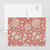 William Morris Wild Tulip Classic Victoriaans ontw Briefkaart (Voorkant / Achterkant)