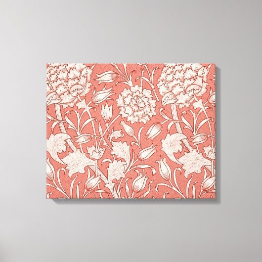 William Morris Wild Tulip Classic Victoriaans ontw Canvas Afdruk (Voorkant)