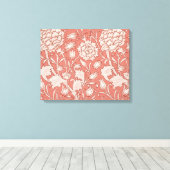 William Morris Wild Tulip Classic Victoriaans ontw Canvas Afdruk (Insitu (Houten vloer))
