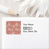 William Morris Wild Tulip Classic Victoriaans ontw Etiket (Insitu)