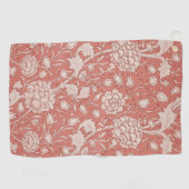 William Morris Wild Tulip Classic Victoriaans ontw Golfhanddoek (Horizontaal)