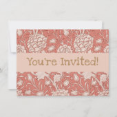 William Morris Wild Tulip Classic Victoriaans ontw Kaart (Voorkant)