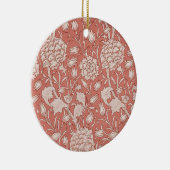 William Morris Wild Tulip Classic Victoriaans ontw Keramisch Ornament (Rechts)