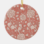 William Morris Wild Tulip Classic Victoriaans ontw Keramisch Ornament (Voorkant)