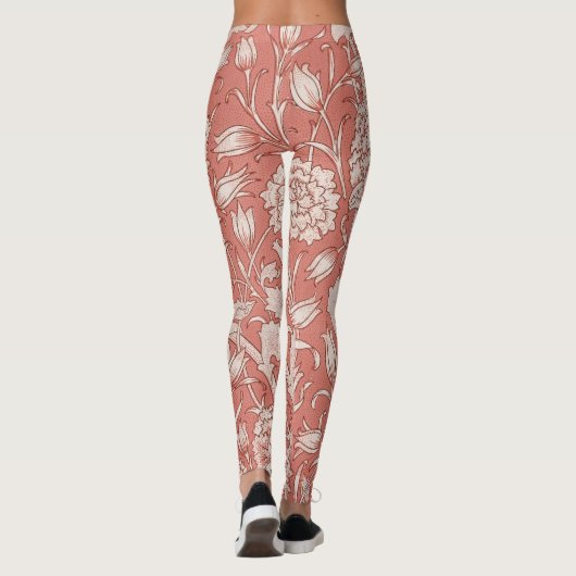 William Morris Wild Tulip Classic Victoriaans ontw Leggings (Achterkant)