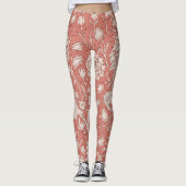 William Morris Wild Tulip Classic Victoriaans ontw Leggings (Voorkant)