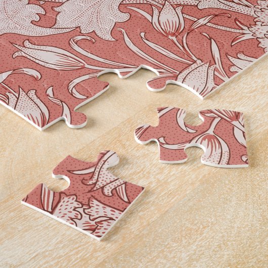 William Morris Wild Tulip Classic Victoriaans ontw Legpuzzel (Zijkant)
