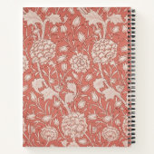 William Morris Wild Tulip Classic Victoriaans ontw Notitieboek (Achterkant)