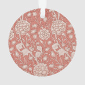 William Morris Wild Tulip Classic Victoriaans ontw Ornament (achterkant)