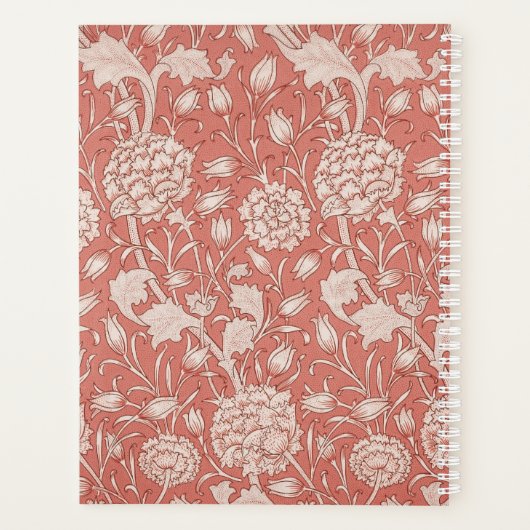 William Morris Wild Tulip Classic Victoriaans ontw Planner (Achterkant)