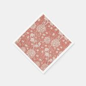 William Morris Wild Tulip Classic Victoriaans ontw Servet (Hoek)