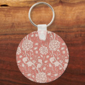 William Morris Wild Tulip Classic Victoriaans ontw Sleutelhanger (Voorkant)