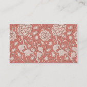 William Morris Wild Tulip Classic Victoriaans ontw Visitekaartje (Achterkant)