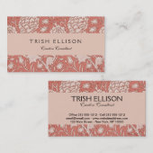 William Morris Wild Tulip Classic Victoriaans ontw Visitekaartje (Voorkant / Achterkant)