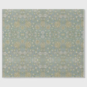 William Morris  Wild Tulip Flowers Blue Cadeaupapier (Vlak)