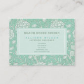 William Morris - Wild Tulips - Green Floral Visitekaartje (Voorkant)