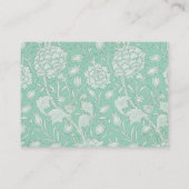 William Morris - Wild Tulips - Green Floral Visitekaartje (Achterkant)