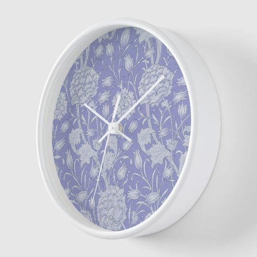 William Morris - Wild Tulips Paarse Floral Clock (Hoek)