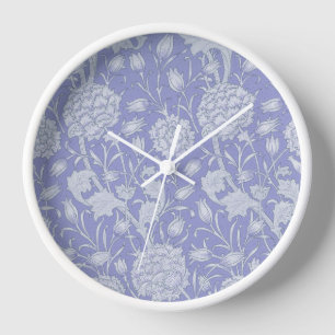 William Morris - Wild Tulips Paarse Floral Clock