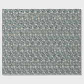 William * Morris Wild Tulpen Staal Grijs Blauw Cadeaupapier (Vlak)