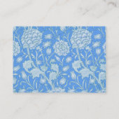 William Morris - Wilde Tulips - Blue Floral Visitekaartje (Achterkant)