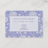 William Morris - Wilde Tulips - Paarse Floral Visitekaartje (Voorkant)