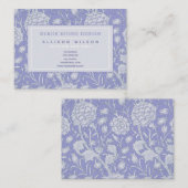 William Morris - Wilde Tulips - Paarse Floral Visitekaartje (Voorkant / Achterkant)