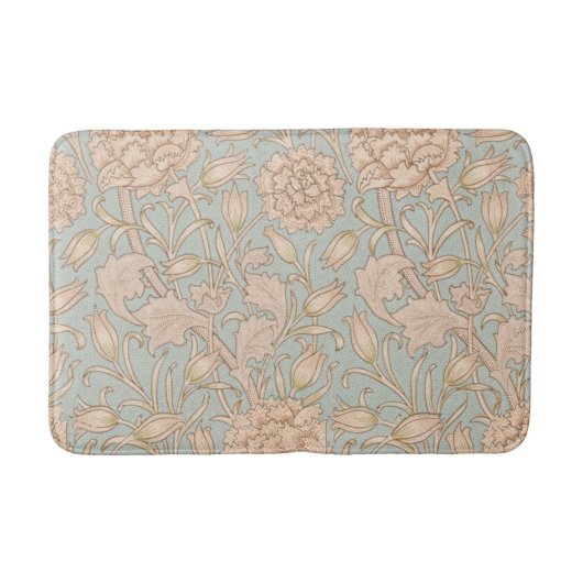 William Morris Wilde Tulp Bloem Bloemontwerp Badmat (Voorkant)