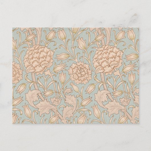 William Morris Wilde Tulp Bloem Bloemontwerp Briefkaart (Voorkant)