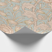 William Morris Wilde Tulp Bloem Bloemontwerp Cadeaupapier (Hoek)