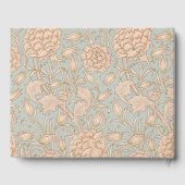 William Morris Wilde Tulp Bloem Bloemontwerp Gastenboek (Achterkant)