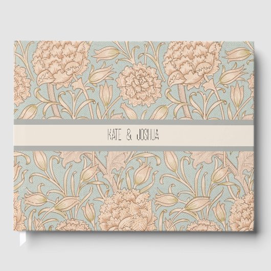 William Morris Wilde Tulp Bloem Bloemontwerp Gastenboek (Voorkant)