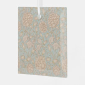 William Morris Wilde Tulp Bloem Bloemontwerp Glas Ornament (Voorkant links)