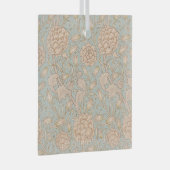 William Morris Wilde Tulp Bloem Bloemontwerp Glas Ornament (Voorkant Rechts)