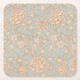 William Morris Wilde Tulp Bloem Bloemontwerp Kartonnen Onderzetters