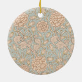 William Morris Wilde Tulp Bloem Bloemontwerp Keramisch Ornament (Achterkant)