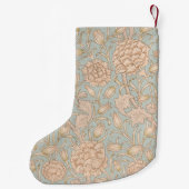 William Morris Wilde Tulp Bloem Bloemontwerp Kleine Kerstsok (Achterkant)