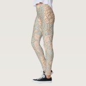 William Morris Wilde Tulp Bloem Bloemontwerp Leggings (Links)