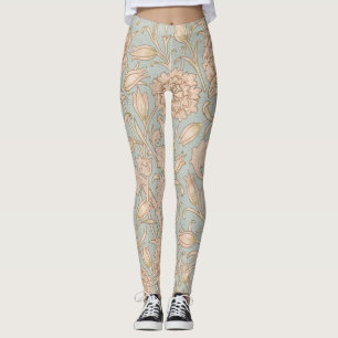 William Morris Wilde Tulp Bloem Bloemontwerp Leggings